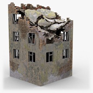 ruined building 3D model