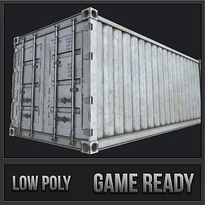 cargo container pbr 3D model