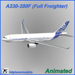 airbus aircraft landing 3d model