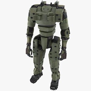 3D battle mech silverfox