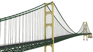 Mackinac Bridge 3D model