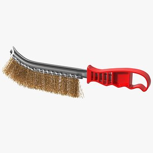 Brass Wire Brush with Plastic Handle