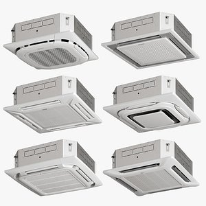 Een set van cassette airconditioners