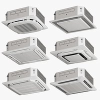 Een set van cassette airconditioners