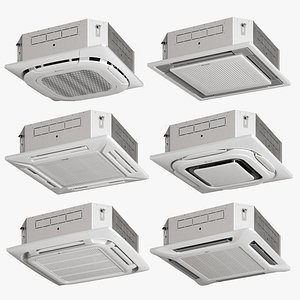 Een set van cassette airconditioners