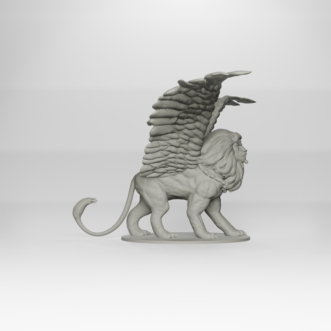3D Winged Lion Model - TurboSquid 1897133