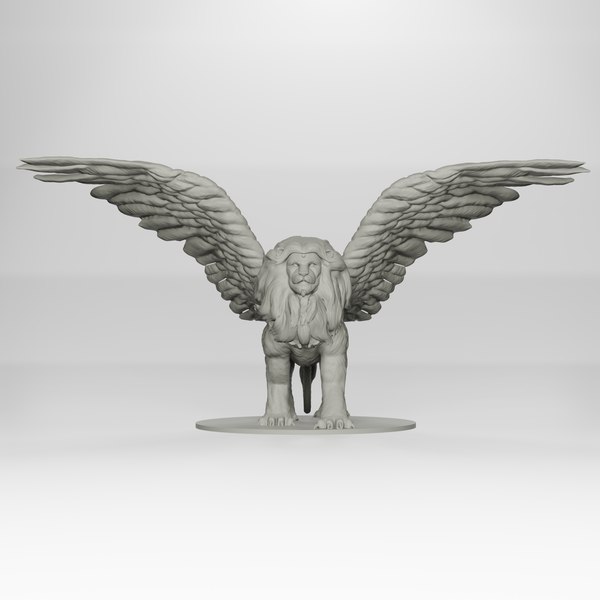 3D Winged Lion model - TurboSquid 1897133