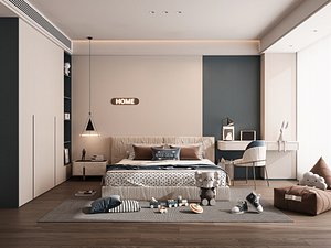 Modern bedroom 3D model