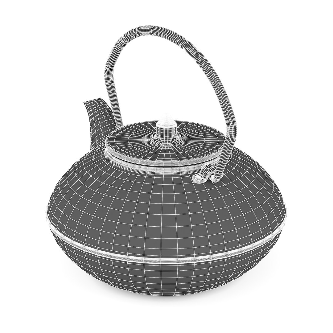 3D teapot cover pattern model TurboSquid 1609795