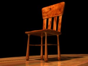 wooden chair 3ds