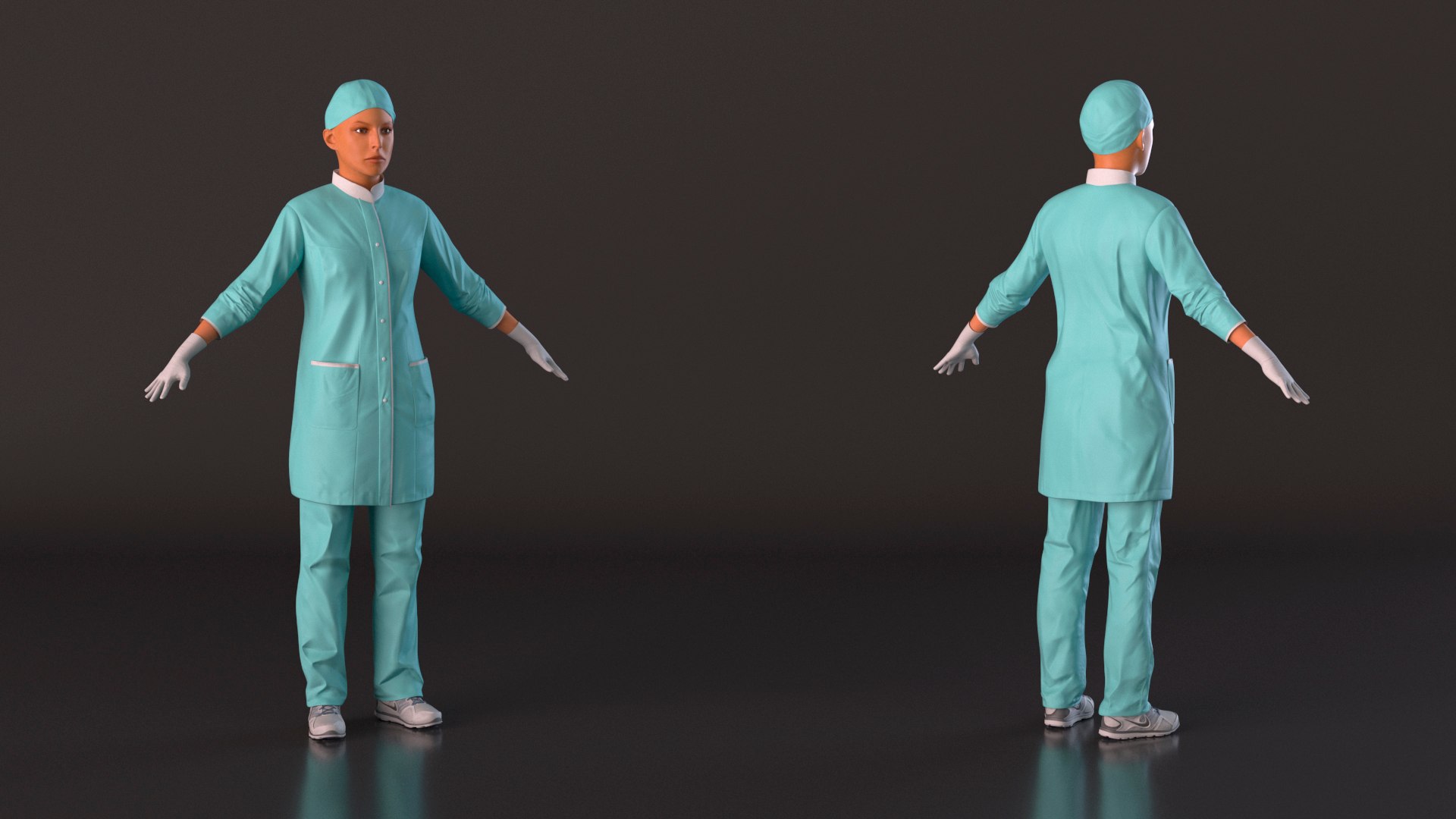 3D Female Surgeon Doctor Woman Rigged For Maya - TurboSquid 2350643