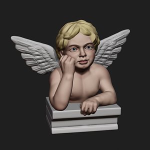 3D Cherub Baby Angel 2 model