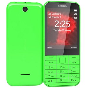nokia 225 green 3d c4d