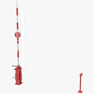 3D Traffic Barrier Raised