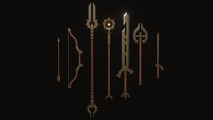 3D Solar Aztec Arsenal set