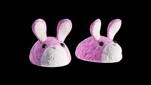 Bunny Slippers 3D model