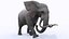 3D model Elephant Rigged for Cinema 4D Animated 3D Model