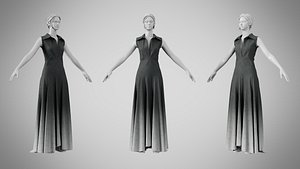 Dress 55 Charleston Green With Design