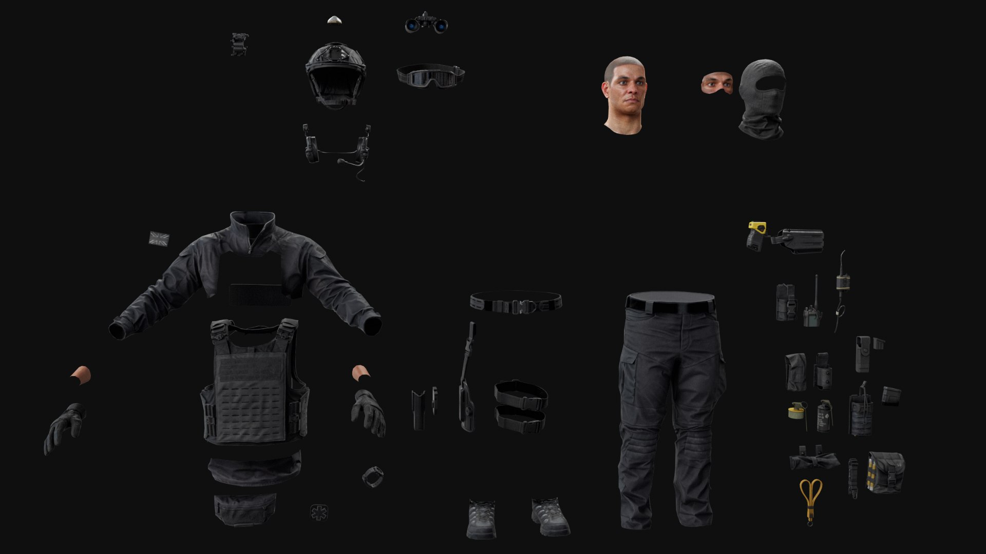 Police Tactical Soldier 3D model https://p.turbosquid.com/ts-thumb/Gm/EinbO3/5P/p14/jpg/1720008863/1920x1080/fit_q87/4c9adf809588ed9568e378baf3a4ea8a70c62d44/p14.jpg