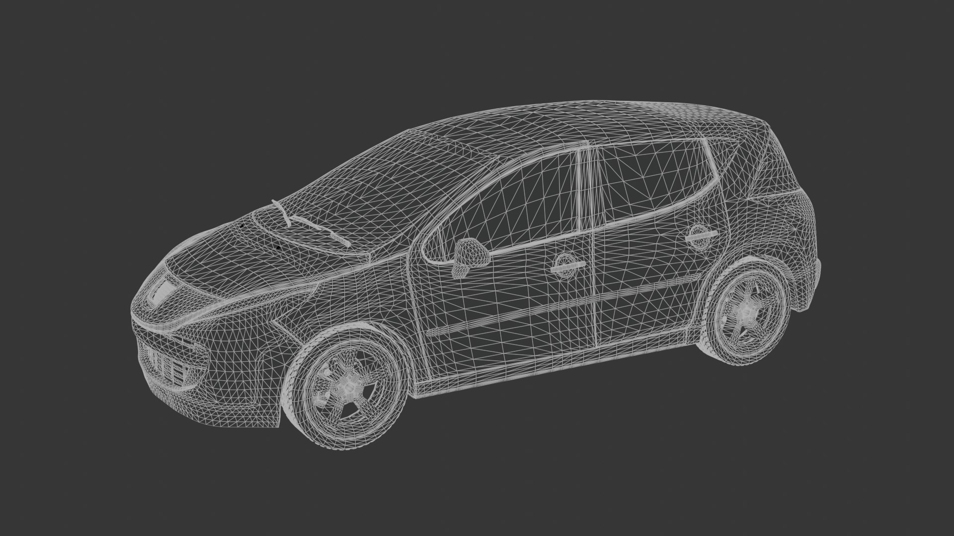 Peugeot 207 SW Medium Poly Model 3D - TurboSquid 2242829