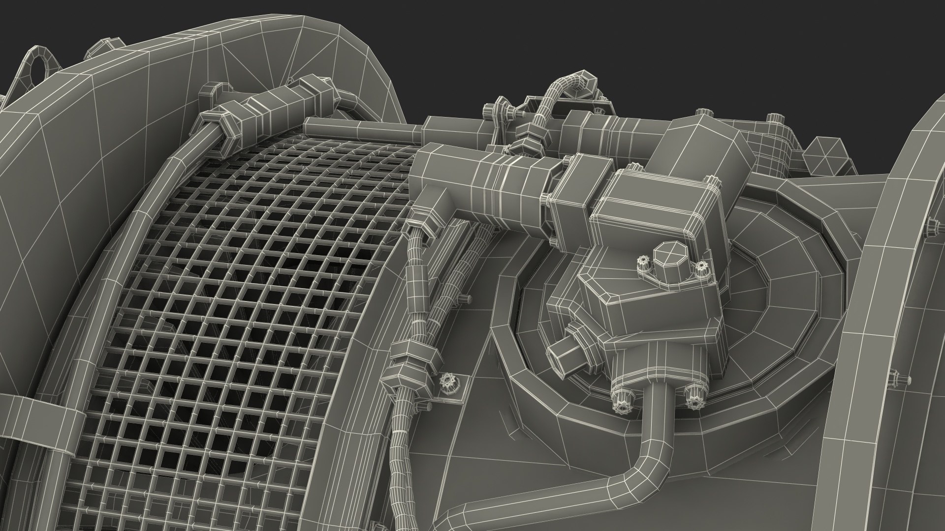 3D turboshaft engine - TurboSquid 1486521