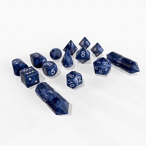 3D Dice Set model