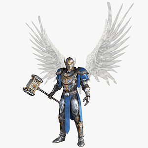 angel knight 3d obj