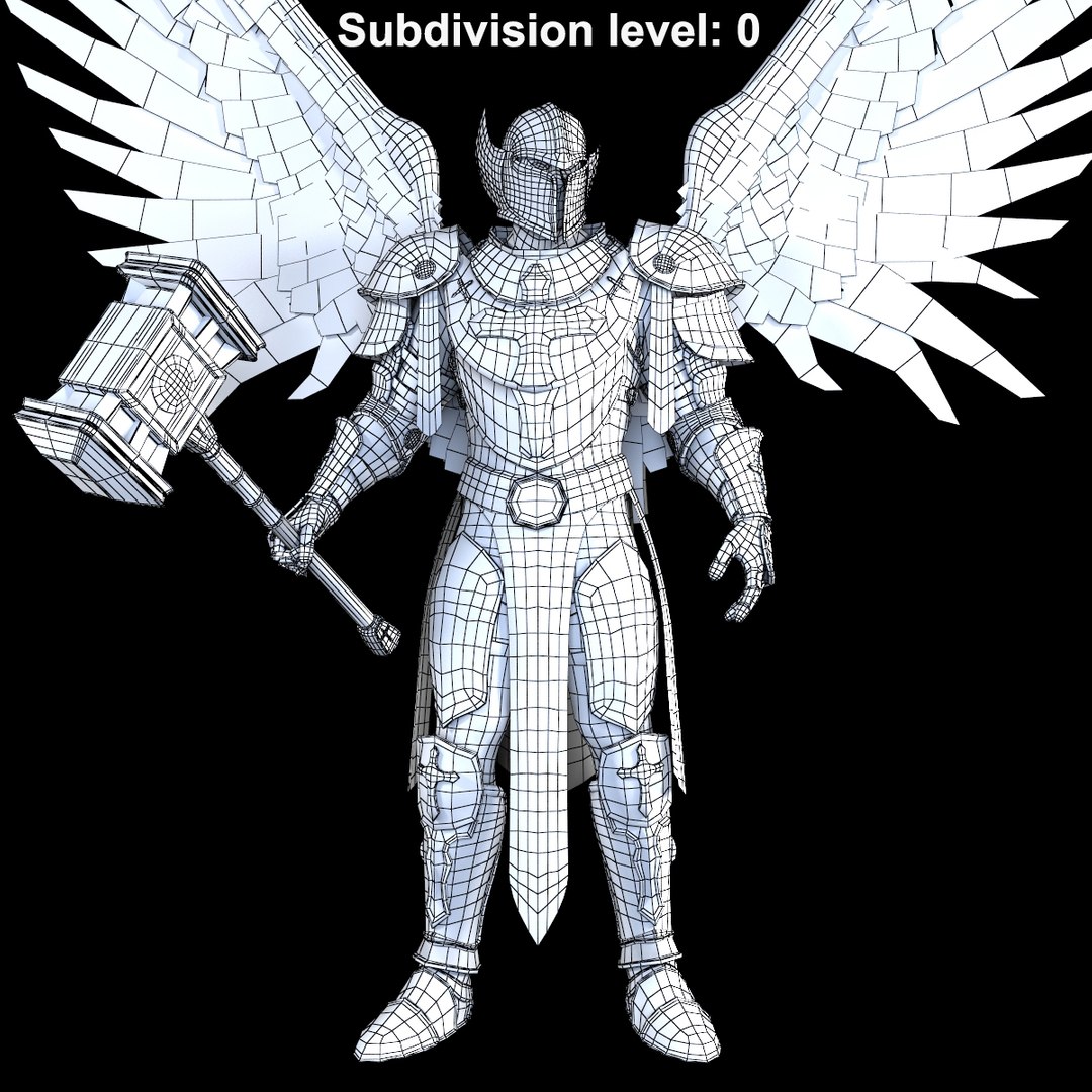 Angel Knight 3d Obj