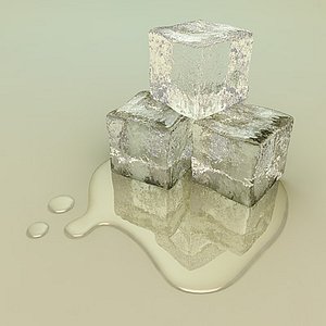 ice cubes 3d model