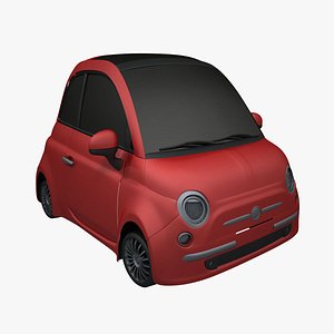 3d cartoon compact car model