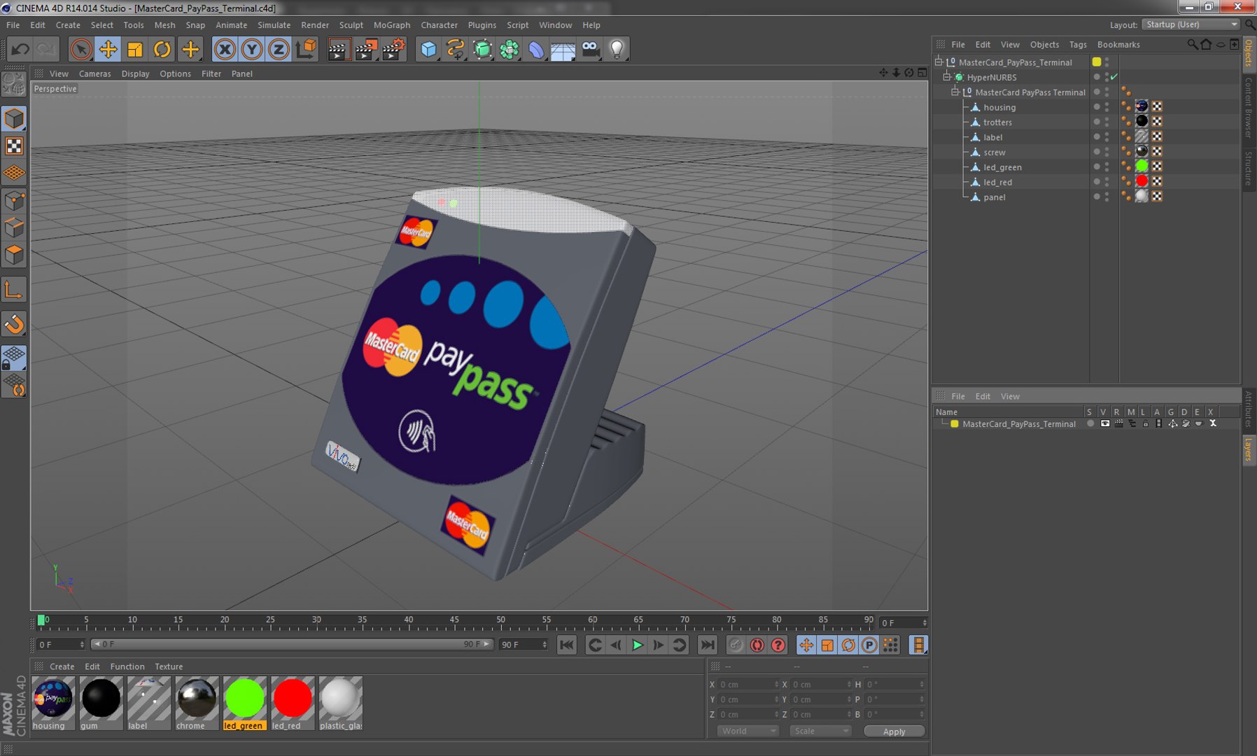 Mastercard Paypass Terminal Model - TurboSquid 1214489