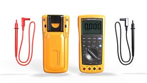 3D Digital Multimeter Low-poly 3D model model