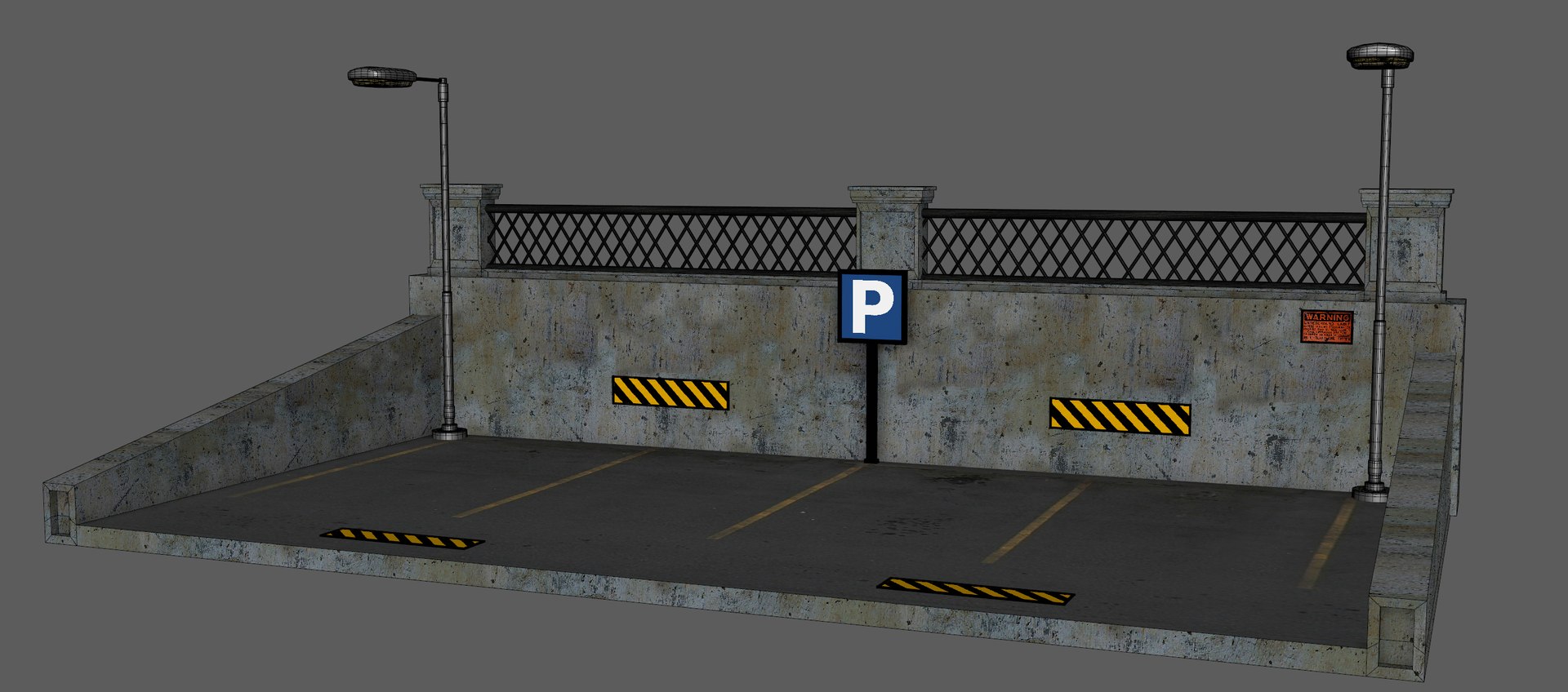 3D Parking Model - TurboSquid 1374717