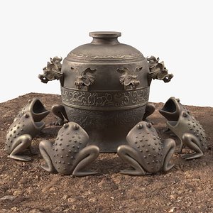 3D Ancient Chinese Seismograph on Ground