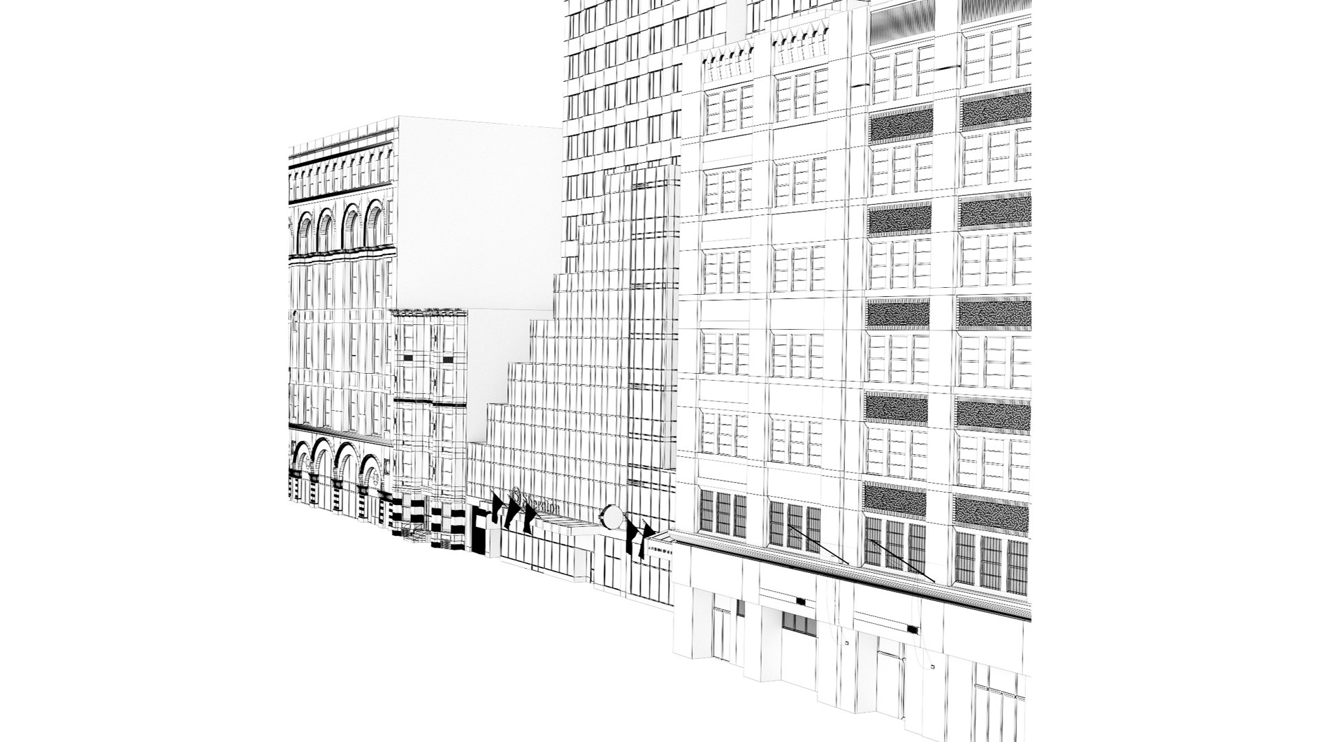 3D Model Facade Of City Point Brooklyn New York Buildings - TurboSquid ...