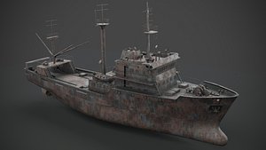 Rusted abandoned vessel