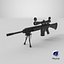 Sniper07 Preto Genérico Todas as Texturas PBR Unity UE