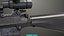 Sniper07 Preto Genérico Todas as Texturas PBR Unity UE