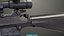 Sniper07 Preto Genérico Todas as Texturas PBR Unity UE