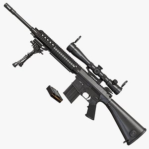Sniper 07 Black Generic All PBR Unity UE Txtures