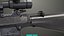Sniper07 Preto Genérico Todas as Texturas PBR Unity UE