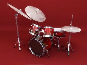 Drum set 3d model