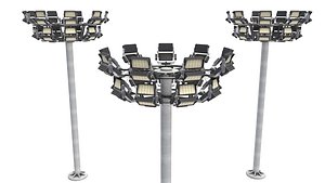 3D Stadium Light Tower model