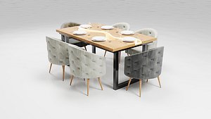 Illuminated Elegance Dining Table