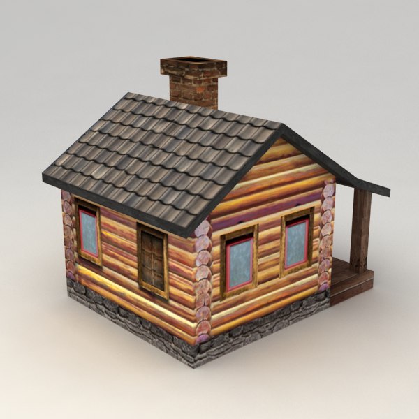 3d model rural house