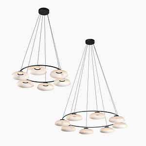 Devorm Straight Dome Ring Pendant Lamps 3D model