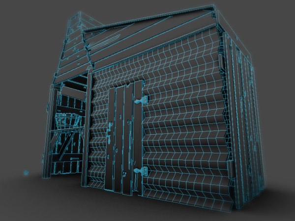 3d model old apple shack