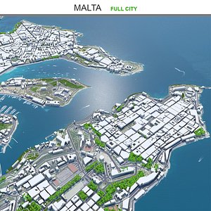 3D city area building