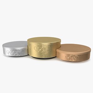 3D Olympic Podium Set