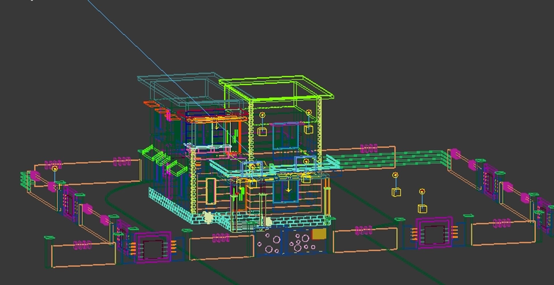 3D building structure - TurboSquid 1572908